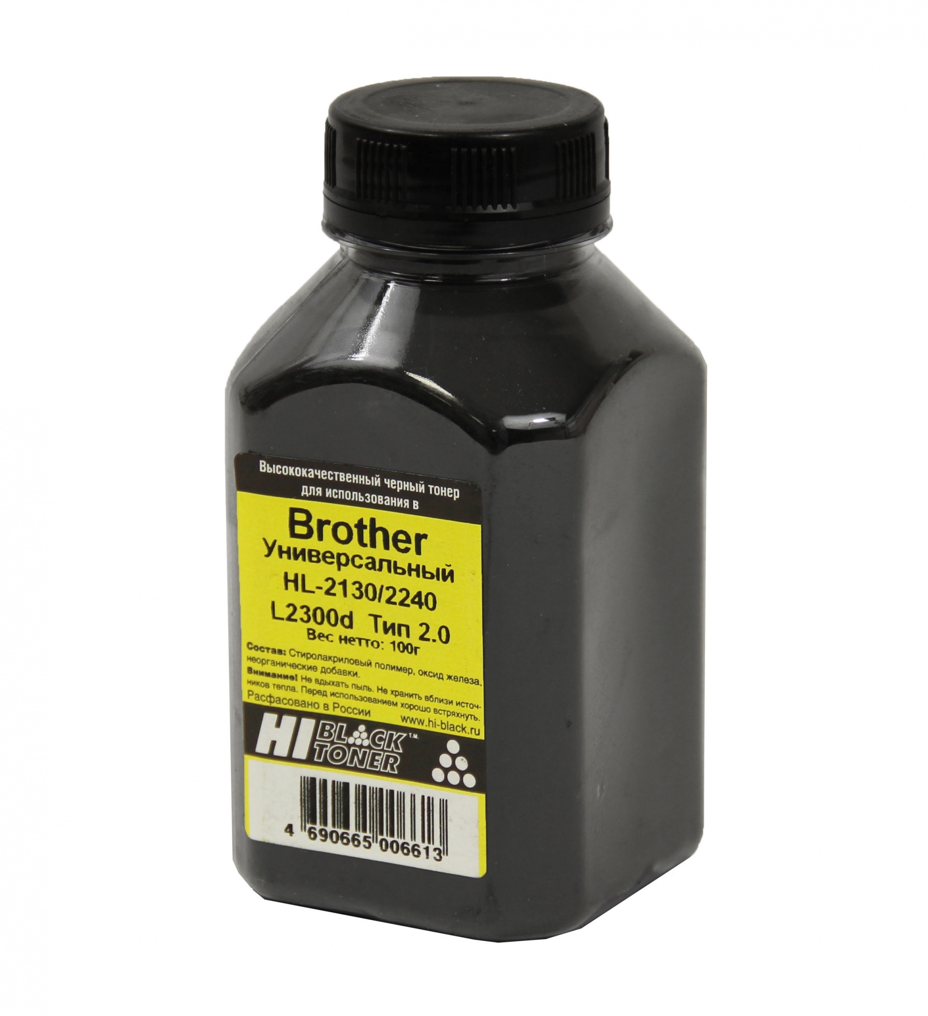 Тонер универсальный Hi-Black (TN-2235/ TN-2275) для Brother HL-2130/ 2240/ L2300d, Тип 2.0, чёрный (100 гр.)
