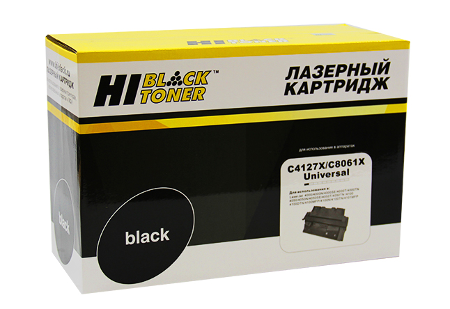 Картридж лазерный универсальный Hi-Black (HB-C4127X/ C8061X) для HP LJ 4000/ 4050/ 4100, чёрный (10000 стр.)