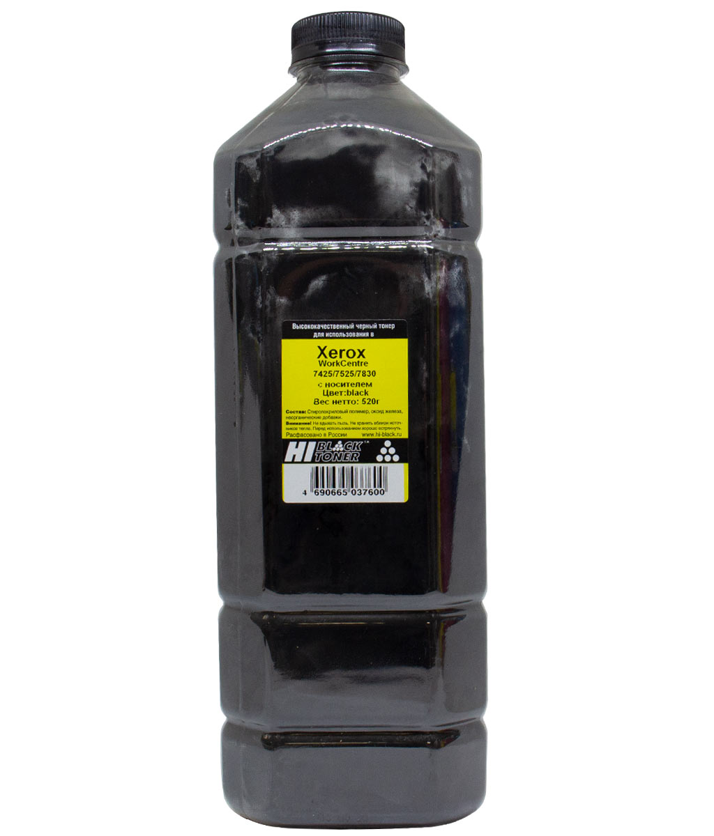 Тонер Hi-Black (006R01517) c девелопером для Xerox WorkCentre 7425/ 7525/ 7830, чёрный (520 гр.)