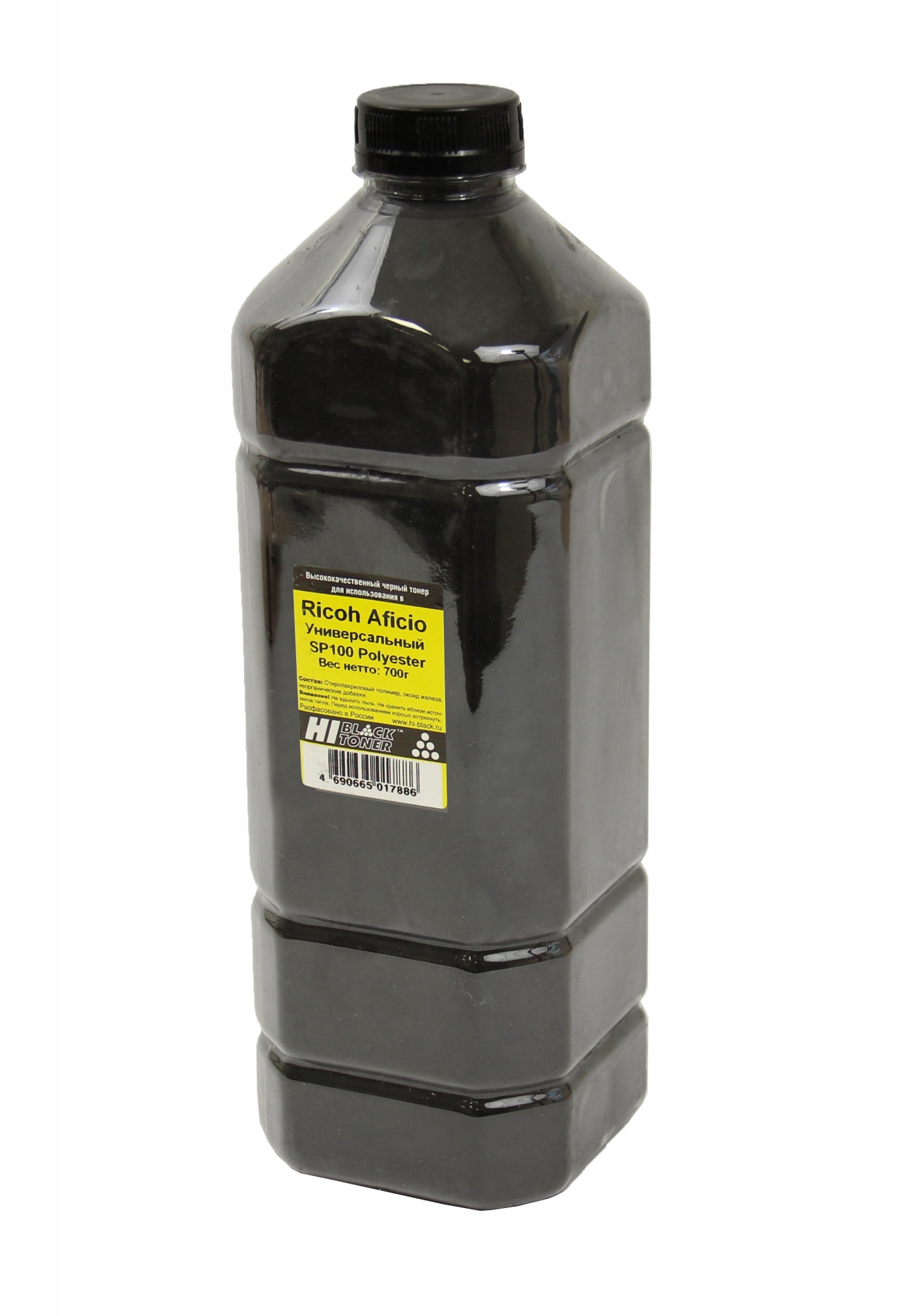 Тонер универсальный Hi-Black (SP101E) для Ricoh Aficio SP 100, Polyester, чёрный (700 гр.)