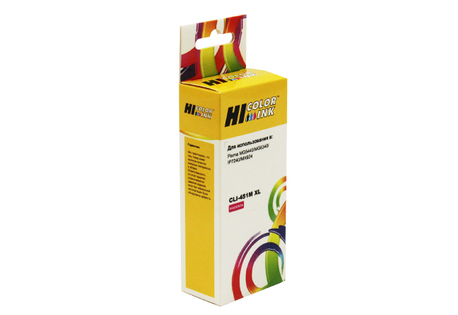Картридж Hi-Black (HB-CLI-451XL-M) для Canon PIXMA iP7240/ MG6340/ MG5440, пурпурный