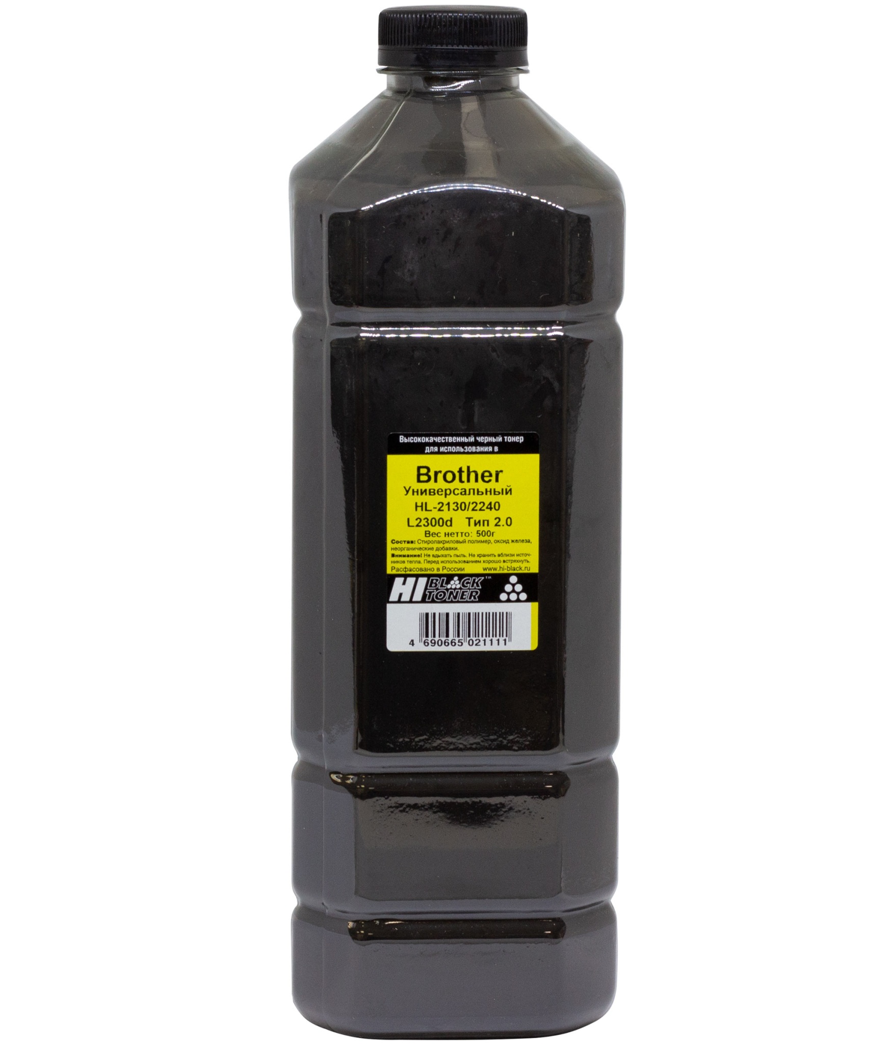 Тонер универсальный Hi-Black (TN-2235/ TN-2275) для Brother HL-2130/ 2240/ L2300d, Тип 2.0, чёрный (500 гр.)