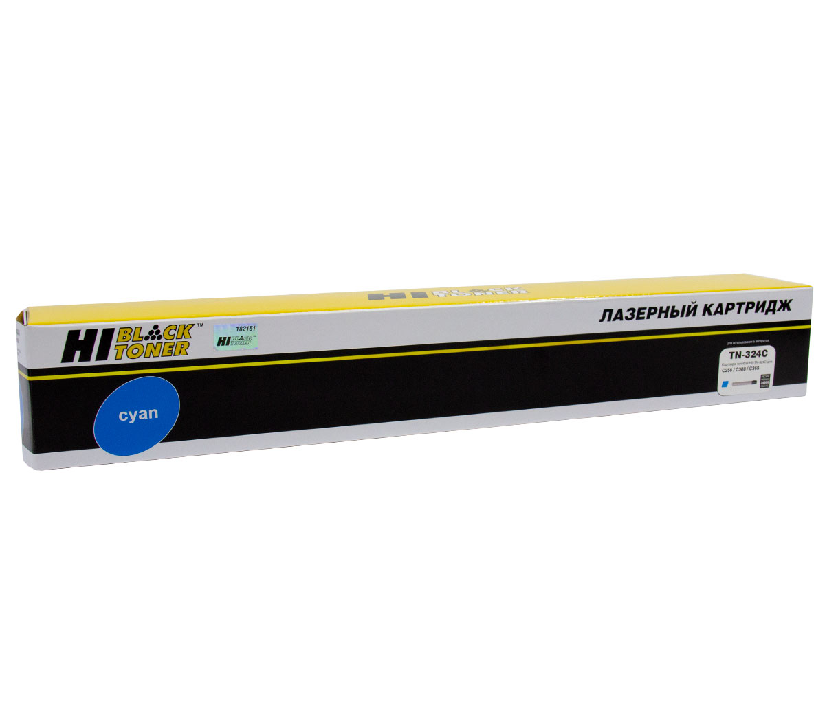 Тонер-картридж Hi-Black (HB-TN-324C) для Konica Minolta bizhub C258/ C308/ C368, голубой (26000 стр.)