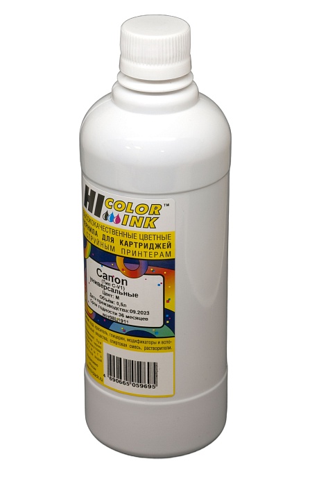 Чернила универсальные Hi-Black для Canon, Тип C-V1, водные, пурпурные (500 мл.)