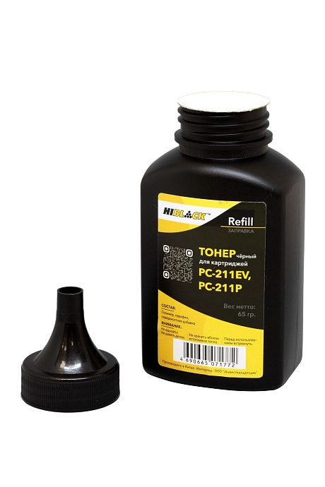 Тонер Hi-Black Refill для Pantum PC-211, чёрный (65 гр.)