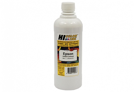 Чернила универсальные Hi-Black для Epson, водные, жёлтые (500 мл.)