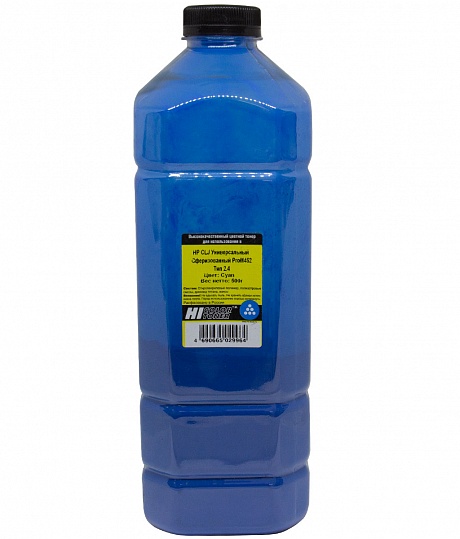 Тонер универсальный Hi-Black (CF411A) для HP CLJ Pro M452, Тип 2.4, сферизованный, голубой (500 гр.)