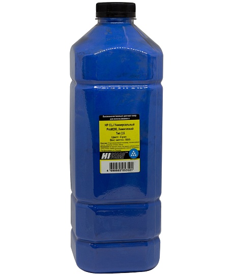 Тонер универсальный Hi-Black (CF541A) для HP CLJ Pro M280, Тип 2.5, химический, голубой (500 гр.)